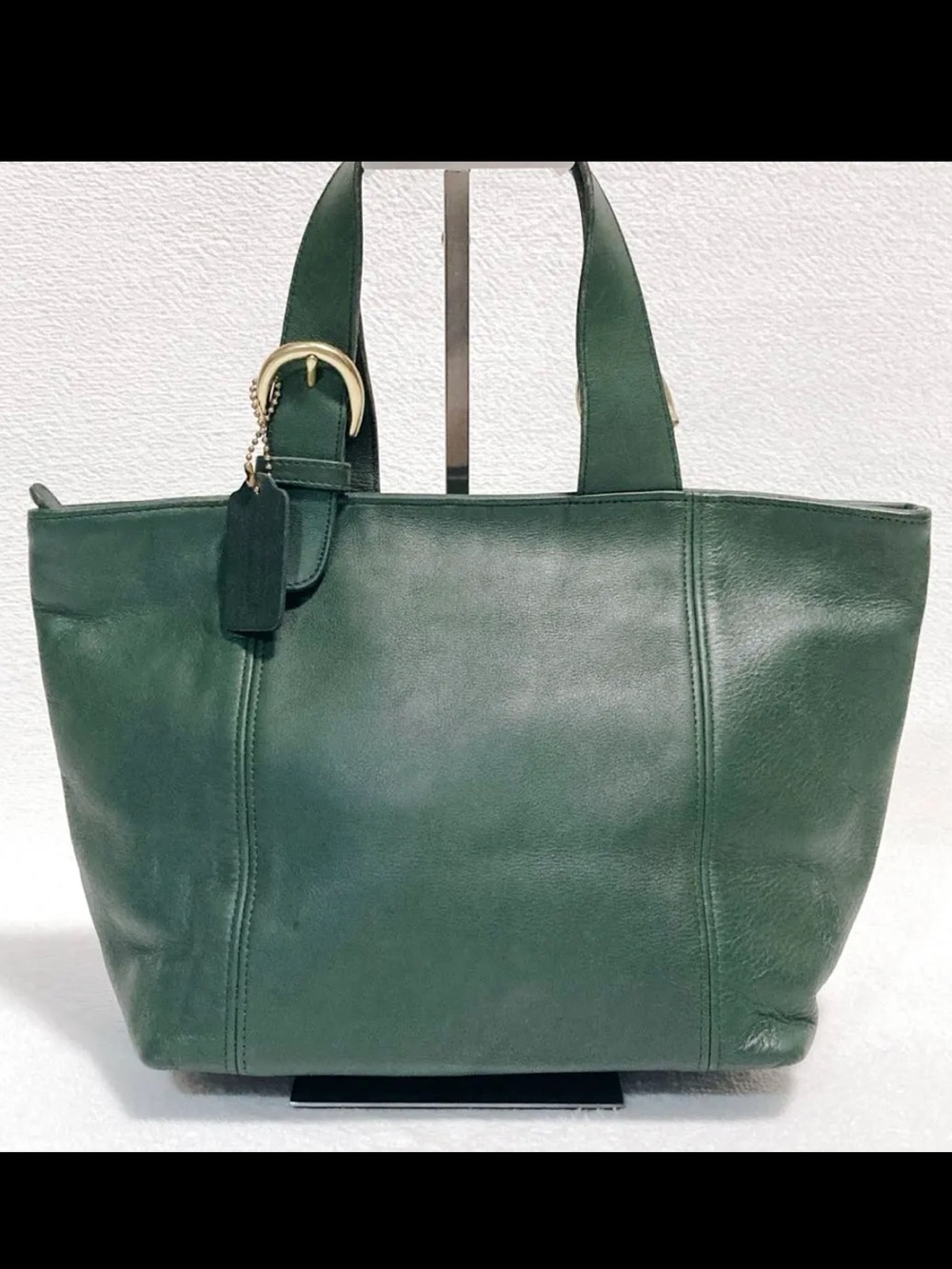 Vintage Coach Waverly Tote 4133 Bottle Green - Picture 3 of 10